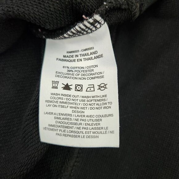 Nike Cropped Sweatshirt Women's Small Black Relaxed Long Sleeve Gym & Training - Picture 5 of 6